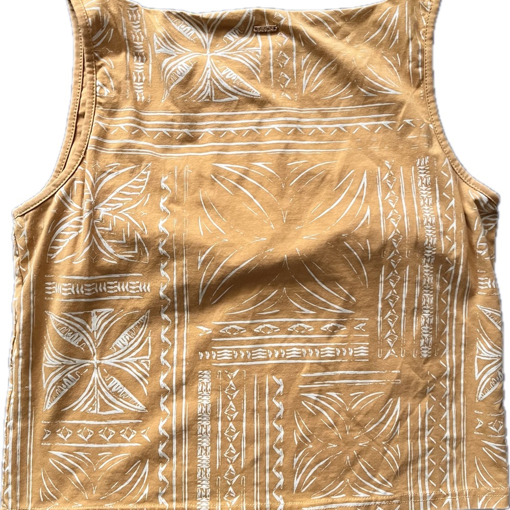 Tanoa Tribal Ribbed Fitted Tank Top